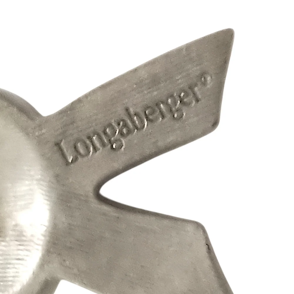 Longaberger Horizon of Hope Lapel Pin Basket‎ Tie On Pewter Vintage USA Ribbon